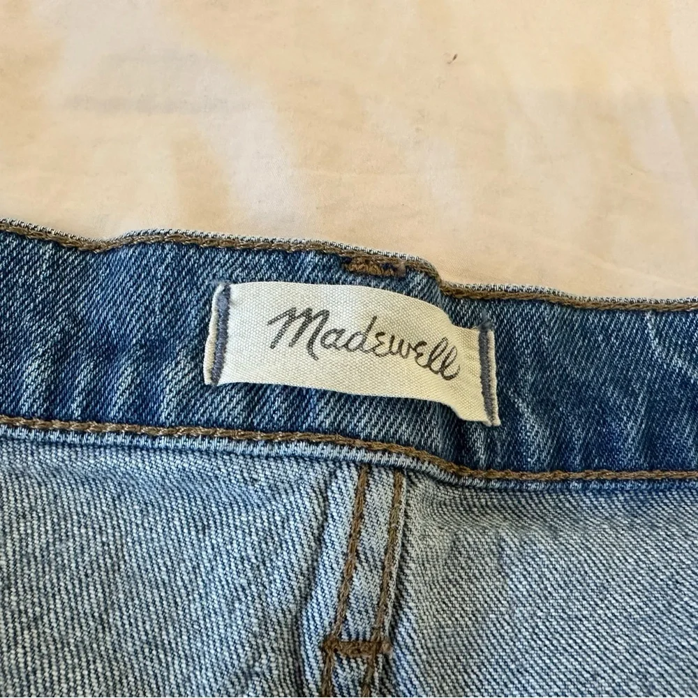 Madewell Women's Tall High Rise Slim Boy Jean Straight Leg Blue 29T - Picture 9 of 12